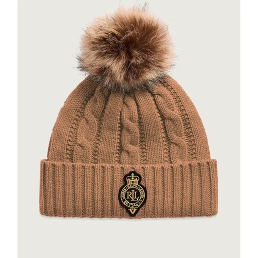 LAUREN RALPH LAUREN Czapka Crest-Patch | z dodatkiem wełny ze sklepu Gomez Fashion Store w kategorii Czapki zimowe damskie - zdjęcie 186381479
