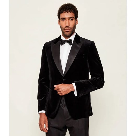 BOSS BLACK Marynarka H-Hutson-Tux-254 | Slim Fit | z dodatkiem jedwabiu ze sklepu Gomez Fashion Store w kategorii Marynarki męskie - zdjęcie 186381549