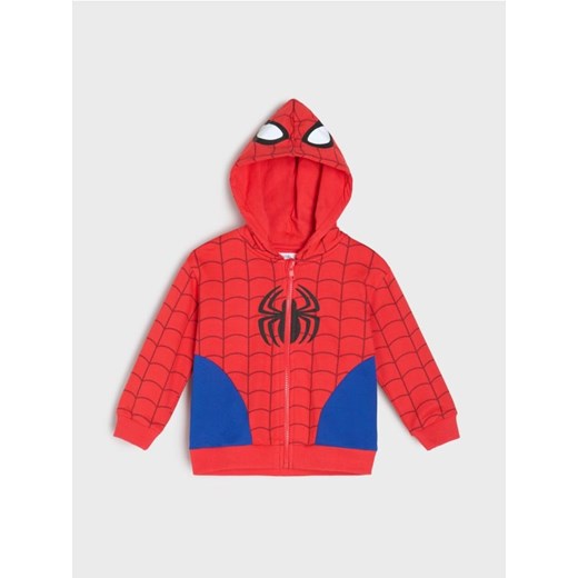Sinsay - Bluza z kapturem Spider-Man - czerwony - id: 129DG-33X - marki Sinsay - 186383275 Sinsay - Bluza z kapturem Spider-Man - czerwony ze sklepu Sinsay w kategorii Bluzy i swetry - zdjęcie 186383275