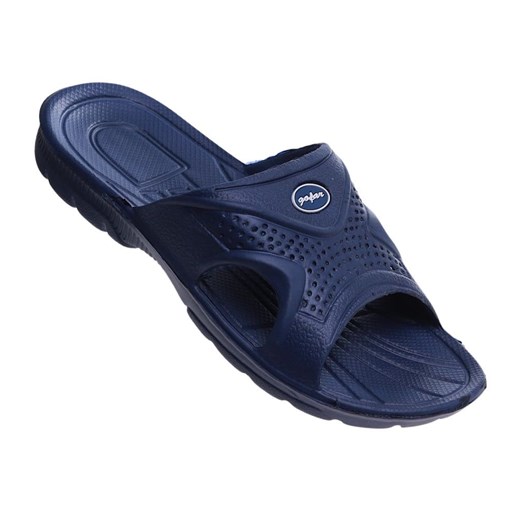 Basenowe granatowe klapki męskie /G3-1 11726 T195/ ze sklepu Pantofelek24.pl w kategorii Klapki męskie - zdjęcie 186383876