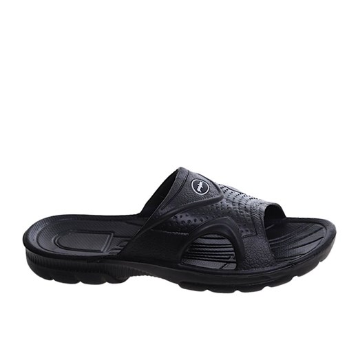 Basenowe klapki męskie CZARNE /A9-1 11727 T195/ ze sklepu Pantofelek24.pl w kategorii Klapki męskie - zdjęcie 186384817
