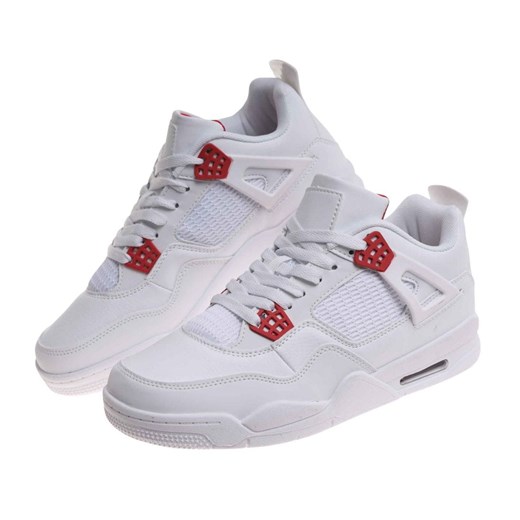 Białe wysokie buty sportowe męskie /F10-2 17962 W308/ ze sklepu Pantofelek24.pl w kategorii Trampki męskie - zdjęcie 186385308