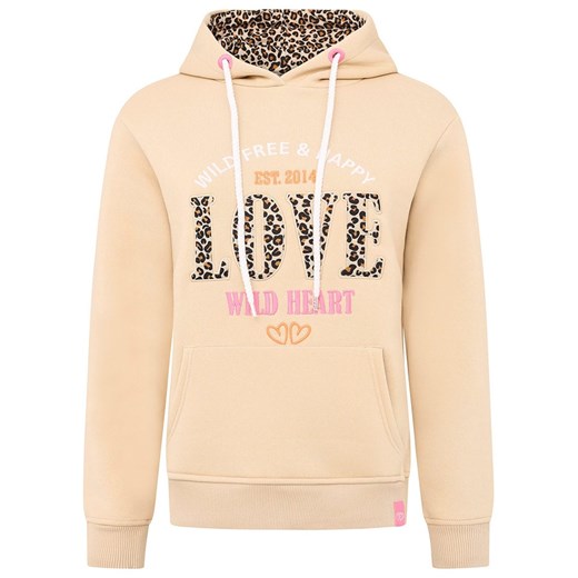 Zwillingsherz Bluza &quot;Wild Love&quot; w kolorze beżowym ze sklepu Limango Polska w kategorii Bluzy damskie - zdjęcie 186385369