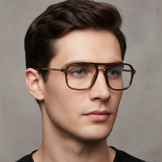Okulary pilotki zerówki do komputera BLUE LIGHT z flexami 25131B ze sklepu Stylion w kategorii Okulary zerówki damskie - zdjęcie 186385406