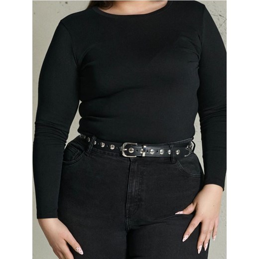 Sinsay - Body z długim rękawem - czarny - id: 725EU-99X - marki Sinsay - 186385758 Sinsay - Body z długim rękawem - czarny ze sklepu Sinsay w kategorii Bluzki damskie - zdjęcie 186385758