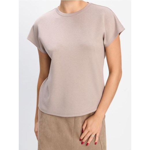 Sinsay - Koszulka z krótkim rękawem - brązowy ze sklepu Sinsay w kategorii Bluzki damskie - zdjęcie 186385759