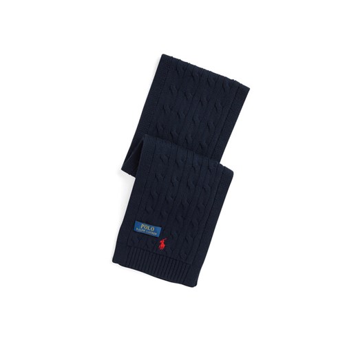 Szalik Polo Ralph Lauren 323953206001 Granatowy ze sklepu eobuwie.pl w kategorii Szaliki i chusty damskie - zdjęcie 186387315