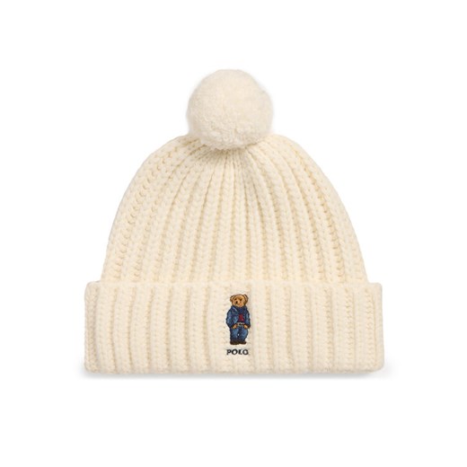 Czapka Polo Ralph Lauren 455931876001 Beżowy ze sklepu eobuwie.pl w kategorii Czapki zimowe damskie - zdjęcie 186387316
