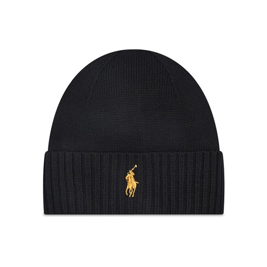 Czapka Polo Ralph Lauren 710886137008 Czarny ze sklepu eobuwie.pl w kategorii Czapki zimowe damskie - zdjęcie 186387318
