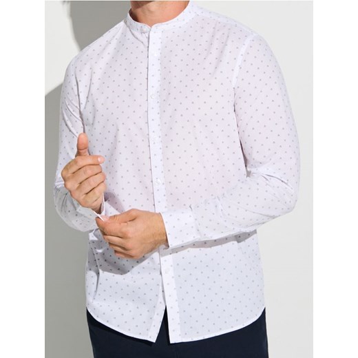 Sinsay - Koszula ze wzorem - biały ze sklepu Sinsay w kategorii Koszule męskie - zdjęcie 186389096