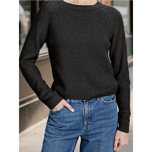Sinsay - Basic sweter z długimi rękawami - czarny ze sklepu Sinsay w kategorii Swetry damskie - zdjęcie 186389127