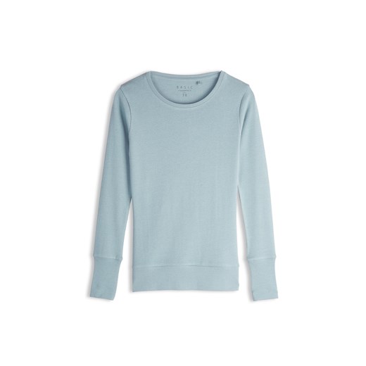 GATE Podstawowy bawełniany T-shirt z długim rękawem 34 ze sklepu gateshop w kategorii Bluzki damskie - zdjęcie 186390889