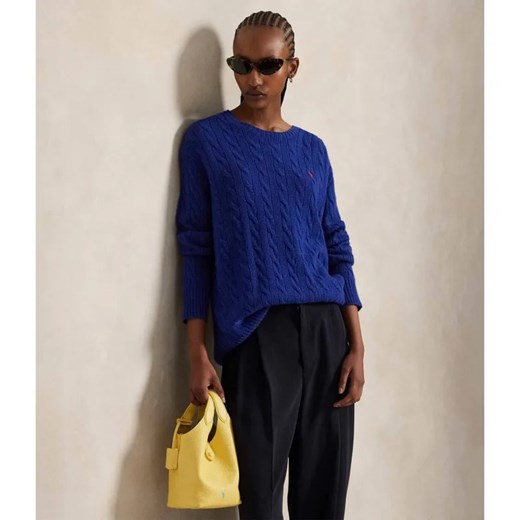 POLO RALPH LAUREN Wełniany sweter | Loose fit | z dodatkiem kaszmiru ze sklepu Gomez Fashion Store w kategorii Swetry damskie - zdjęcie 186390939