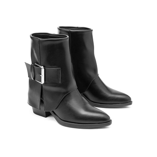 C'M Botki w kolorze czarnym C'm 37 Limango Polska wyprzedaż