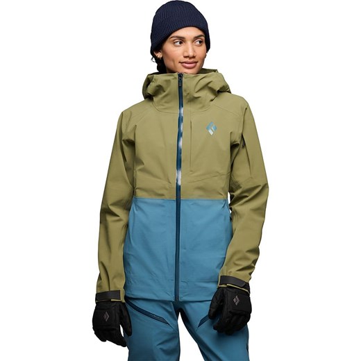 Black Diamond Kurtka hardshellowa &quot;Recon&quot; w kolorze zielono-błękitnym ze sklepu Limango Polska w kategorii Kurtki damskie - zdjęcie 186391828