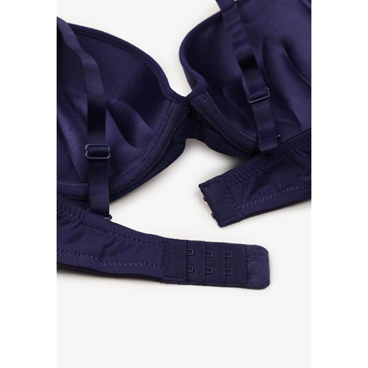 Granatowy Biustonosz z Aplikacją z Cyrkonii Abantia Renee 90C renee.pl