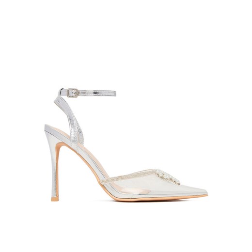 Szpilki DeeZee LIA SILVER RU Przezroczysty ze sklepu eobuwie.pl w kategorii Czółenka - zdjęcie 186393519