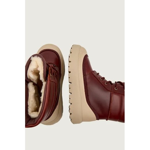 UGG Skórzane buty wysokie M NEUMEL HIGH WEATHER HYBRID | z dodatkiem wełny 41 Gomez Fashion Store