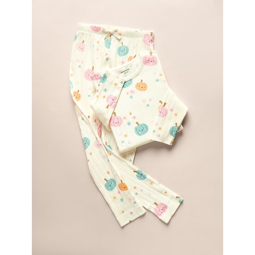 Reserved - Dwuczęściowa piżama - złamana biel Reserved 110/116 (4-6 lat) Reserved