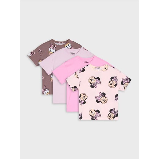 Sinsay - Koszulki 3 pack Minnie Mouse - kremowy ze sklepu Sinsay w kategorii Bluzki dziewczęce - zdjęcie 186398777