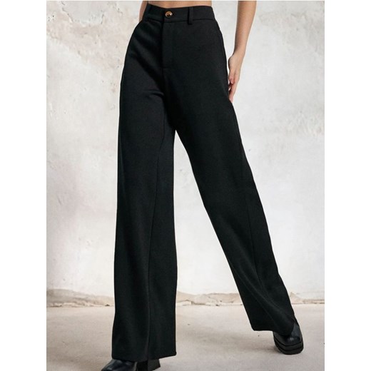 Sinsay - Spodnie wide leg - czarny ze sklepu Sinsay w kategorii Spodnie damskie - zdjęcie 186398808