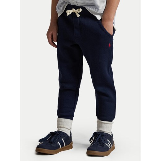 Polo Ralph Lauren Spodnie dresowe Core Replen 322720897003 Granatowy Regular Fit ze sklepu MODIVO w kategorii Spodnie chłopięce - zdjęcie 186399029
