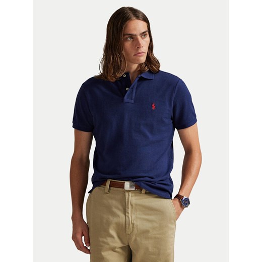 Polo Ralph Lauren Polo Core Replen 710782592 Granatowy Custom Slim Fit ze sklepu MODIVO w kategorii T-shirty męskie - zdjęcie 186399065