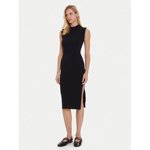 Morgan Sukienka dzianinowa 252-RMLISEA Czarny Slim Fit ze sklepu MODIVO w kategorii Sukienki - zdjęcie 186399087