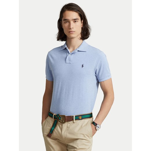 Polo Ralph Lauren Polo 710548797013 Niebieski Slim Fit ze sklepu MODIVO w kategorii T-shirty męskie - zdjęcie 186399125