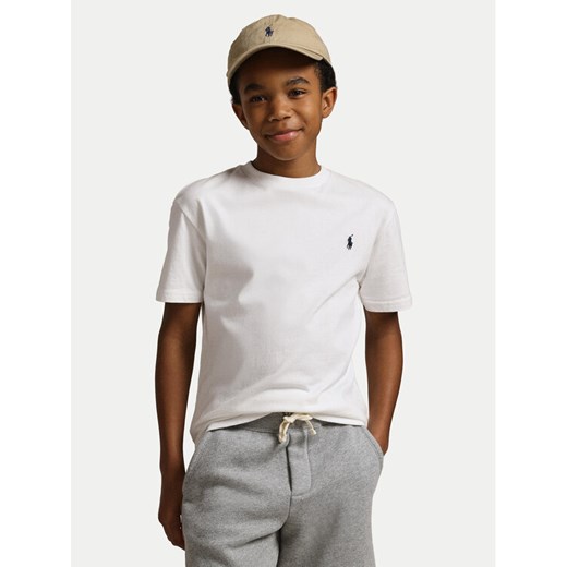 Polo Ralph Lauren T-Shirt Ss Cn 323832904035 Biały Regular Fit ze sklepu MODIVO w kategorii T-shirty chłopięce - zdjęcie 186399148
