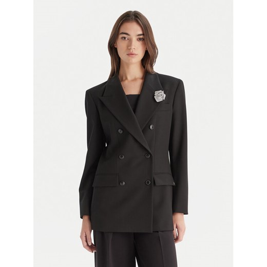 HUGO Marynarka Amelora 50547694 Czarny Oversize ze sklepu MODIVO w kategorii Marynarki damskie - zdjęcie 186399149
