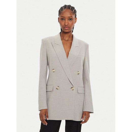 Boss Marynarka Jaleto3 50528696 Szary Regular Fit ze sklepu MODIVO w kategorii Marynarki damskie - zdjęcie 186399179