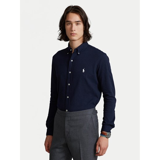 Polo Ralph Lauren Koszula 710654408016 Granatowy Regular Fit ze sklepu MODIVO w kategorii Koszule męskie - zdjęcie 186399186
