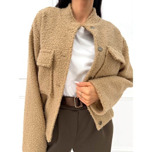 Brązowa Kurteczka Teddy Modnakiecka.pl 38 ModnaKiecka.pl