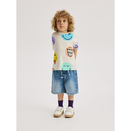 Reserved - Jeansowe szorty - niebieski ze sklepu Reserved w kategorii Spodenki chłopięce - zdjęcie 186400665