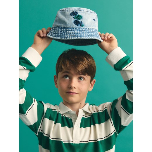 Reserved - Jeansowy bucket hat - granatowy ze sklepu Reserved w kategorii Czapki dziecięce - zdjęcie 186401658