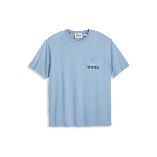 Scotch &amp; Soda Koszulka w kolorze błękitnym ze sklepu Limango Polska w kategorii T-shirty męskie - zdjęcie 186404316