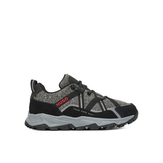 Sneakersy HUGO G00531 M Szary ze sklepu eobuwie.pl w kategorii Buty sportowe dziecięce - zdjęcie 186404396