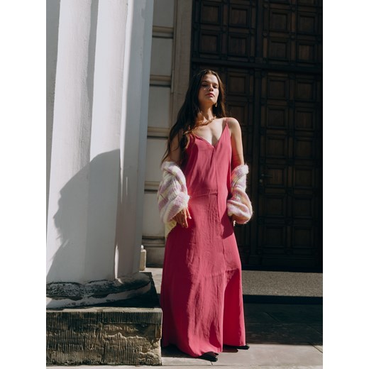 Reserved - Sukienka maxi z modalu - brudny róż - id: 084GP-39X - marki Reserved - 186405028 Reserved - Sukienka maxi z modalu - brudny róż ze sklepu Reserved w kategorii Sukienki - zdjęcie 186405028