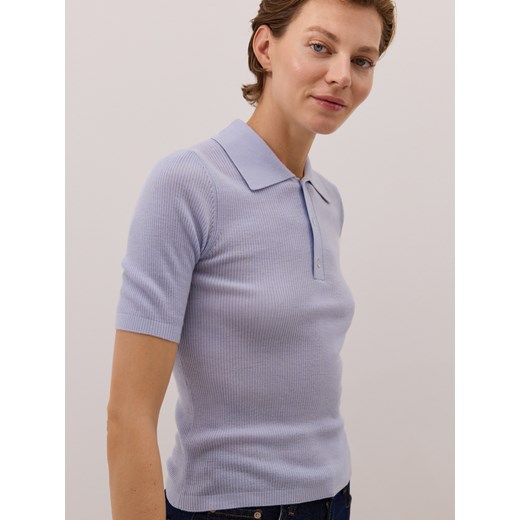 Reserved - Sweter z wełny merino - jasnoniebieski ze sklepu Reserved w kategorii Swetry damskie - zdjęcie 186405458