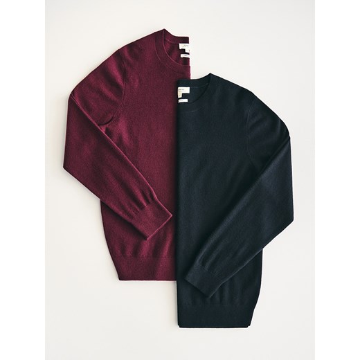 Reserved - Sweter z wełny merino - czarny ze sklepu Reserved w kategorii Swetry męskie - zdjęcie 186405688