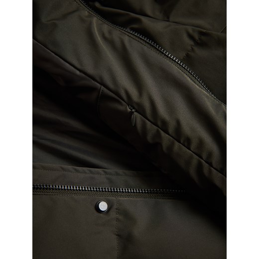 Reserved - Puchowa kurtka z dodatkiem Sorony - zielony Reserved S Reserved