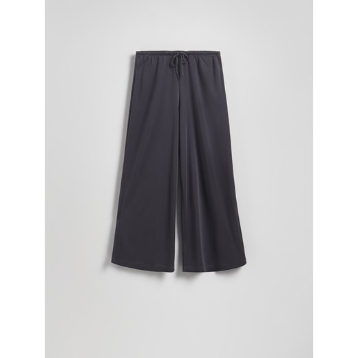 Reserved - Szerokie spodnie z modalem - ciemnoszary Reserved S okazyjna cena Reserved
