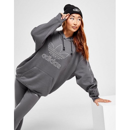 ADIDAS BLUZA Z KAPTUREM OUTLINE OH HD GRY/GRY 45 ze sklepu JD Sports  w kategorii Bluzy damskie - zdjęcie 186408627