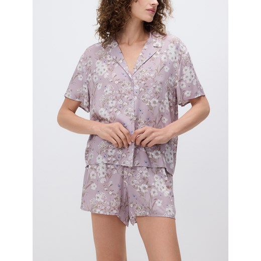 Reserved - Dwuczęściowa piżama - pastelowy róż ze sklepu Reserved w kategorii Piżamy damskie - zdjęcie 186409178