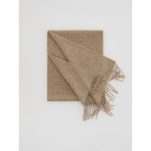Reserved - Wełniany szalik - beżowy Reserved ONE SIZE Reserved