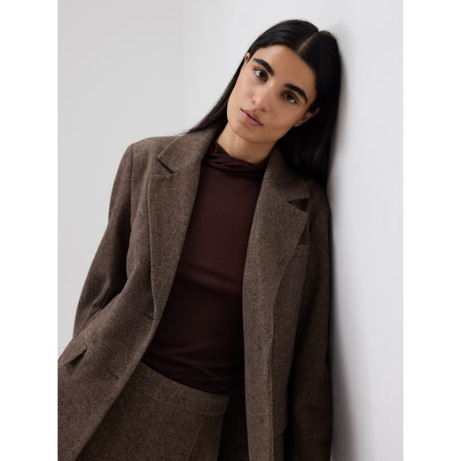 Reserved - Marynarka z wełną - wielobarwny ze sklepu Reserved w kategorii Marynarki damskie - zdjęcie 186410065