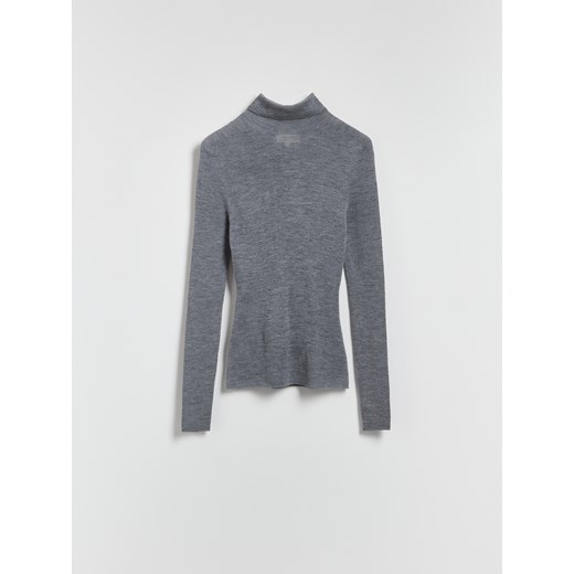 Reserved - Wełniany sweter z golfem - szary Reserved M Reserved