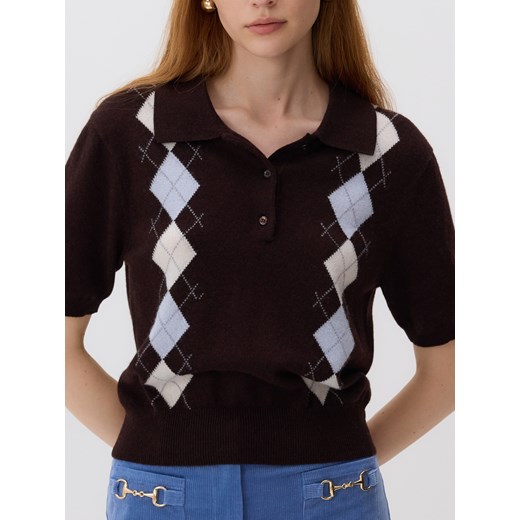 Reserved - Wełniany sweter z kaszmirem - wielobarwny ze sklepu Reserved w kategorii Swetry damskie - zdjęcie 186410269