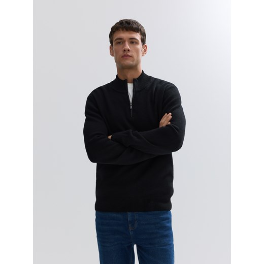 Reserved - Sweter z wełną - czarny ze sklepu Reserved w kategorii Swetry męskie - zdjęcie 186410589